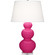 Triple Gourd One Light Table Lamp in Razzle Rose Glazed Ceramic w/Lucite (165|RZ43X)