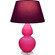 Double Gourd One Light Table Lamp in Razzle Rose Glazed Ceramic w/Lucite (165|RZ23P)