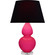 Double Gourd One Light Table Lamp in Razzle Rose Glazed Ceramic w/Lucite (165|RZ23K)