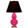 Small Double Gourd One Light Accent Lamp in Razzle Rose Glazed Ceramic w/Antique Natural Brass (165|RZ10K)