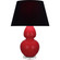 Double Gourd One Light Table Lamp in Ruby Red Glazed Ceramic w/Lucite (165|RR23K)