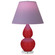 Small Double Gourd One Light Accent Lamp in Ruby Red Glazed Ceramic w/Lucite (165|RR13L)