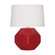 Small Franklin One Light Accent Lamp in Ruby Red Glazed Ceramic (165|RR02)
