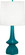 Jasmine One Light Table Lamp in Peacock Glazed Ceramic (165|PC210)