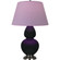 Double Gourd One Light Table Lamp in Obsidian Glazed Ceramic w/Antique Silver (165|OS22L)