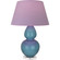 Double Gourd One Light Table Lamp in Steel Blue Glazed Ceramic w/Lucite (165|OB23L)