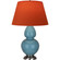 Double Gourd One Light Table Lamp in Steel Blue Glazed Ceramic w/Antique Silvered (165|OB22T) Double Gourd One Light Table Lamp in Steel Blue Glazed Ceramic w/Antique Silvered (165|OB22T)