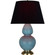 Double Gourd One Light Table Lamp in Steel Blue Glazed Ceramic w/Antique Natural Brass (165|OB20K)