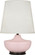 Michael Berman Nolan One Light Table Lamp in Matte Woodrose Glazed Ceramic w/Deep Patina Bronze (165|MWR25)
