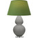 Double Gourd One Light Table Lamp in Matte Smokey Taupe Glazed Ceramic w/Lucite (165|MST62G)