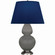 Double Gourd One Light Table Lamp in Matte Smokey Taupe Glazed Ceramic w/Antique Silver (165|MST59N)