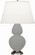 Double Gourd One Light Table Lamp in Matte Smokey Taupe Glazed Ceramic w/Antique Silver (165|MST59)