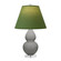 Small Double Gourd One Light Accent Lamp in Matte Smokey Taupe Glazed Ceramic w/Lucite (165|MST53G)