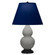 Small Double Gourd One Light Accent Lamp in Matte Smokey Taupe Glazed Ceramic w/Deep Patina Bronze (165|MST51N)