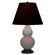 Small Double Gourd One Light Accent Lamp in Matte Smokey Taupe Glazed Ceramic w/Deep Patina Bronze (165|MST51K)