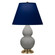 Small Double Gourd One Light Accent Lamp in Matte Smokey Taupe Glazed Ceramic w/Antique Natural Brass (165|MST50N)