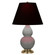 Small Double Gourd One Light Accent Lamp in Matte Smokey Taupe Glazed Ceramic w/Antique Natural Brass (165|MST50K)
