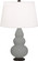 Small Triple Gourd One Light Accent Lamp in Matte Smokey Taupe Glazed Ceramic w/Deep Patina Bronze (165|MST31)