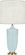 Michael Berman Hadrian One Light Table Lamp in Matte Sky Blue Glazed Ceramic w/Modern Brass (165|MSB27)