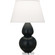 Double Gourd One Light Table Lamp in Matte Obsidian Glazed Ceramic w/Lucite (165|MOS62)