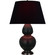 Double Gourd One Light Table Lamp in Matte Obsidian Glazed Ceramic w/Deep Patina Bronze (165|MOS21K)
