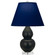 Small Double Gourd One Light Accent Lamp in Matte Obsidian Glazed Ceramic w/Lucite (165|MOS13N)