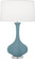 Pike One Light Table Lamp in Matte Steel Blue Glazed Ceramic w/Lucite (165|MOB96)