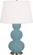 Triple Gourd One Light Table Lamp in Matte Steel Blue Glazed Ceramic w/Antique Silver (165|MOB42)