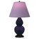 Double Gourd One Light Table Lamp in Matte Midnight Blue Glazed Ceramic w/Deep Patina Bronze (165|MMB57L)