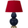 Double Gourd One Light Table Lamp in Matte Midnight Blue Glazed Ceramic w/Antique Natural Brass (165|MMB55R)
