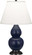 Small Double Gourd One Light Accent Lamp in Matte Midnight Blue Glazed Ceramic w/Deep Patina Bronze (165|MMB51)