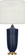 Michael Berman Hadrian One Light Table Lamp in Matte Midnight Blue Glazed Ceramic w/Modern Brass (165|MMB27)
