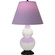 Double Gourd One Light Table Lamp in Matte Lily Glazed Ceramic w/Deep Patina Bronze (165|MLY57L)