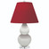 Small Double Gourd One Light Accent Lamp in Matte Lily Glazed Ceramic w/Lucite (165|MLY53R)
