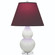 Small Double Gourd One Light Accent Lamp in Matte Lily Glazed Ceramic w/Lucite (165|MLY53P)