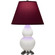 Small Double Gourd One Light Accent Lamp in Matte Lily Glazed Ceramic w/Antique Silver (165|MLY52P)