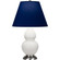 Small Double Gourd One Light Accent Lamp in Matte Lily Glazed Ceramic w/Antique Silver (165|MLY52N)