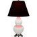 Small Double Gourd One Light Accent Lamp in Matte Lily Glazed Ceramic w/Antique Silver (165|MLY52K)