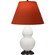 Small Double Gourd One Light Accent Lamp in Matte Lily Glazed Ceramic w/Deep Patina Bronze (165|MLY51T)