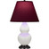 Small Double Gourd One Light Accent Lamp in Matte Lily Glazed Ceramic w/Deep Patina Bronze (165|MLY51P)