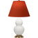 Small Double Gourd One Light Accent Lamp in Matte Lily Glazed Ceramic w/Antique Natural Brass (165|MLY50T)