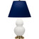 Small Double Gourd One Light Accent Lamp in Matte Lily Glazed Ceramic w/Antique Natural Brass (165|MLY50N)