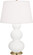 Triple Gourd One Light Table Lamp in Matte Lily Glazed Ceramic w/Antique Natural Brass (165|MLY40)