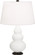 Small Triple Gourd One Light Accent Lamp in Matte Lily Glazed Ceramic w/Deep Patina Bronze (165|MLY31)