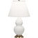 Small Double Gourd One Light Accent Lamp in Matte Daisy Glazed Ceramic w/Antique Natural Brass (165|MDY50)