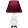 Small Double Gourd One Light Accent Lamp in Matte Daisy Glazed Ceramic w/Antique Silver (165|MDY12P)