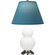 Small Double Gourd One Light Accent Lamp in Matte Daisy Glazed Ceramic w/Antique Silver (165|MDY12B)
