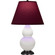Small Double Gourd One Light Accent Lamp in Matte Daisy Glazed Ceramic w/Deep Patina Bronze (165|MDY11P)