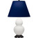 Small Double Gourd One Light Accent Lamp in Matte Daisy Glazed Ceramic w/Deep Patina Bronze (165|MDY11N)