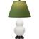 Small Double Gourd One Light Accent Lamp in Matte Daisy Glazed Ceramic w/Deep Patina Bronze (165|MDY11G)
